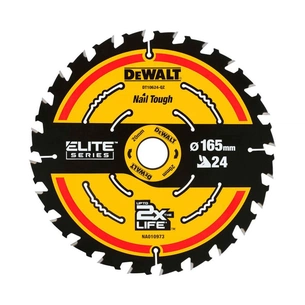 Диск пильний DeWALT ELITE EXTREME, 165х20х24, кут заточування 18 гр. (DT10624) зображення 1