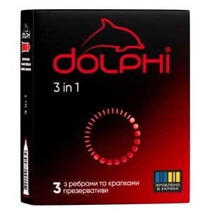 Презервативи Dolphi 3 in 1 3 шт. (4820144770579) picture 1