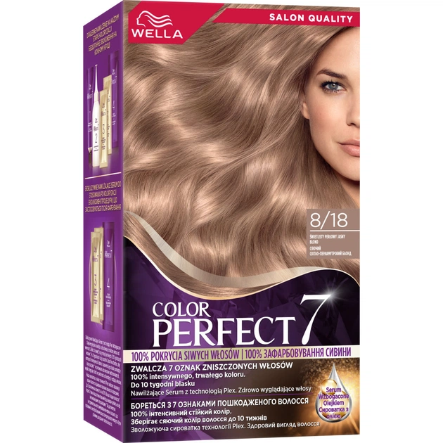 Фарба для волосся Wella Color Perfect 8/18 Сяючий світло-перламутровий блонд (4064666598390) - picture 1
