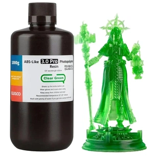 Фотополімерна смола ELEGOO Resin, ABS-like 3.0 pro 1кг, transparent green (50.103.0254) зображення 1