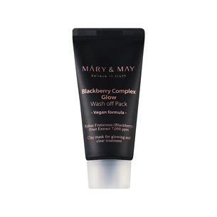 Маска для обличчя Mary & May Blackberry Complex Glow Wash Off Mask Антиоксидантна глиняна з ожиною 30 г (8809670682095) зображення 1