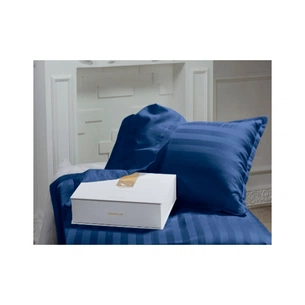 Постільна білизна MirSon Сатин Premium-страйп Blue Sea 160х220 (2200001478923) зображення 1
