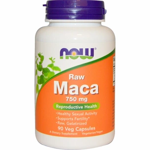 Травы Now Foods Перуанская Мака 750мг, 90 вегетарианских капсул (NOW-04777) изображение 1