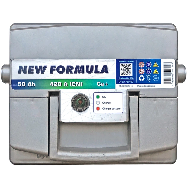 Акумулятор автомобільний NEW FORMULA 50Ah (+/-) 420EN (5502202210) - зображення 3