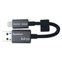 USB флеш накопичувач PhotoFast 64GB MemoriesCable Black USB 3.0 - Lightning (CABLEU3-64GB) - зменшене зображення 7