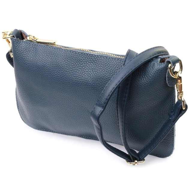 Сумка Vintage З натуральної шкіри Синя (22646) - зображення 1