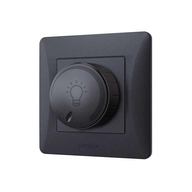 Світлорегулятор Videx BINERA LED 200Вт чорний граф (VF-BNDML200-BG) - зображення 3