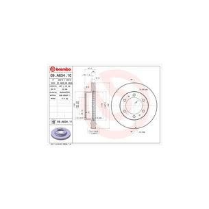 Гальмівний диск Brembo 09.A634.10 зображення 1
