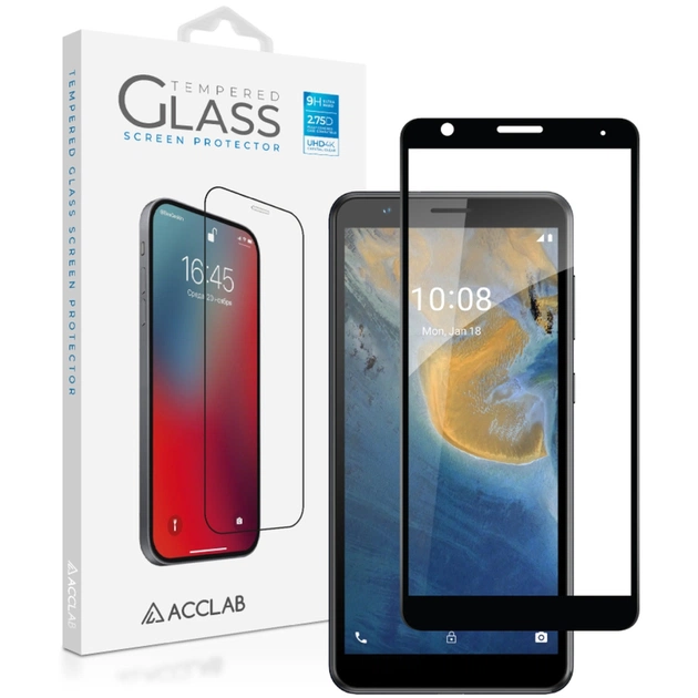 Стекло защитное ACCLAB Full Glue ZTE Blade A31 Plus Black (1283126523083) - изображение 1