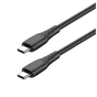 Дата кабель USB-C to USB-C 1.0m 3A 60W textured PVC black ColorWay (CW-CBPDCC094-BK) - зменшене зображення 2