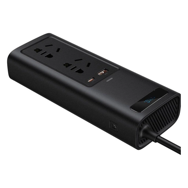 Автомобільний інвертор 12V/220V 150W In-car Inverter, USB, Type-C, 0.4m Baseus (CRNBQ-A01) - зображення 3