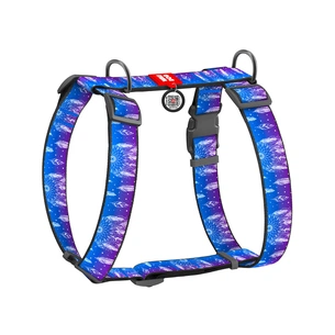 Шлея для собак WAUDOG Nylon анатомічна H-подібна з QR-паспортом "Ловець снів" пластиковий фастекс XL (323-0063) зображення 1