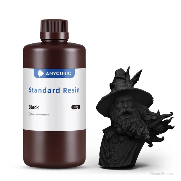Фотополімерна смола Anycubic Standard Resin, 1 кг, BK (SPTBK-104E) - изображение 1