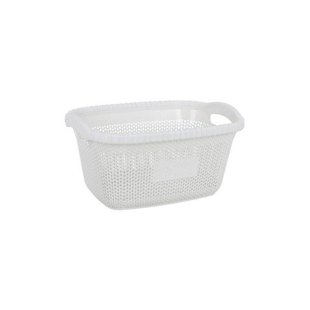 Кошик для білизни Violet House 1003 Віолетта White 28 л (1003 Виолетта W б/кр. 28 л) - picture 1