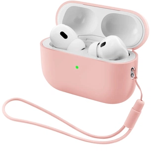 Чохол для навушників Armorstandart Silicone Case with straps For Apple AirPods Pro 3 Pink (ARM91283) зображення 1