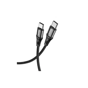 Дата кабель USB-C to USB-C 2.0m 100W silicone X50 Exquisito black HOCO (6931474734402) зображення 1