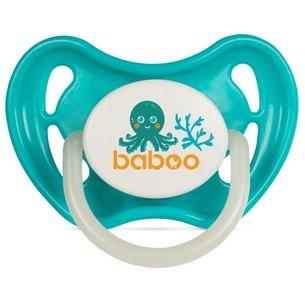 Пустушка Baboo Sea Life латексна, світиться в темряві, 0+ (бірюзова) (5-043) зображення 1