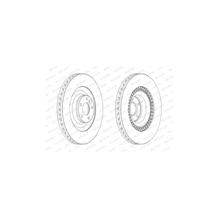 Гальмівний диск FERODO DDF2222C-1 зображення 1