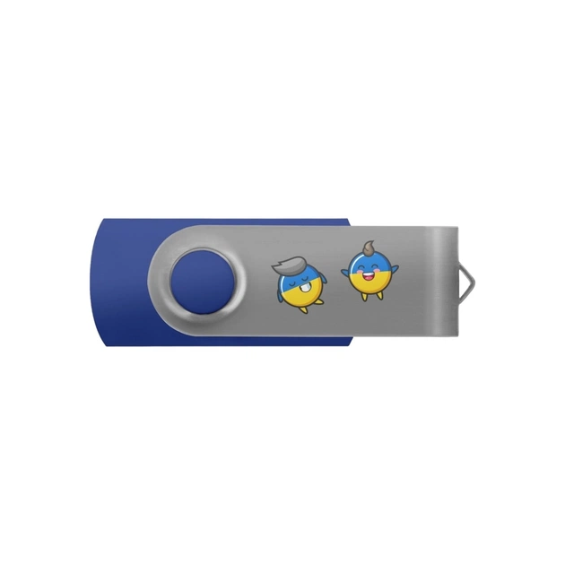 USB флеш накопичувач Goodram 32GB UTS2 Ukraine Process Blue USB 2.0 (UTS2-0320B0R11-UA) - зображення 1