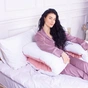 Подушка MirSon для вагітних та відпочинку Eco Line №8032 U-подібна White-Coral (2200006185079) - preview 5