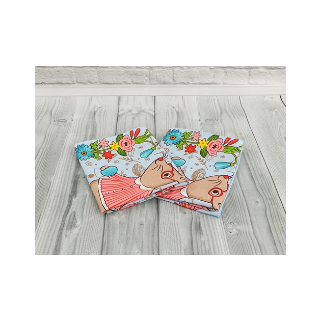 Рушник Руно вафельний набивний Великдень блакитний 45х60 см (205.15_Великдень блакитний_1) - picture 3