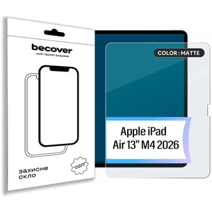Скло захисне BeCover Matte Anti-Glare Apple iPad Air 13" M4 2026 (715175) зображення 1