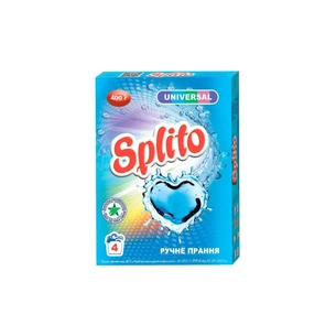Стиральный порошок Splito Universal Для ручной стирки 400 г (4820049382280) изображение 1