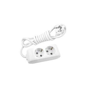 Мережевий подовжувач Panasonic X-tendia із заземленням 2 розетки, 2м (WLTB04222GR-UA) зображення 1