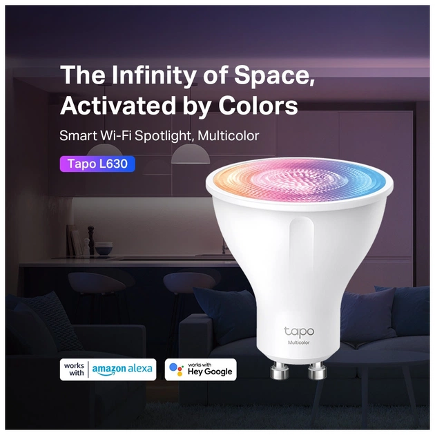 Розумна лампочка TP-Link Tapo L630 N300 GU10 (TAPO-L630) - picture 2
