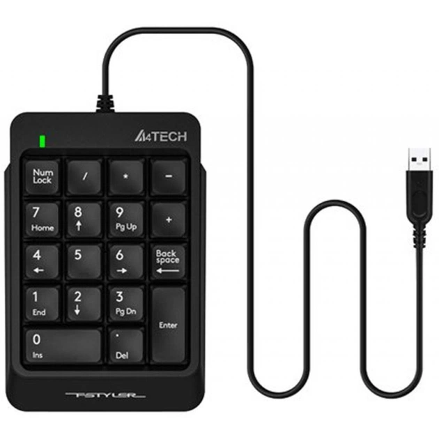 Клавіатура A4Tech FK13P Black (4711421951210) - зображення 1