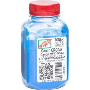 Тонер Canon LBP-650/MF-730, 90г Cyan AHK (1505211) зображення 1