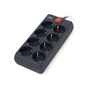 Мережевий фільтр живлення REAL-EL REAL-EL RS-8 PROTECT, 3m, black (EL122300022) - зменшене зображення 3