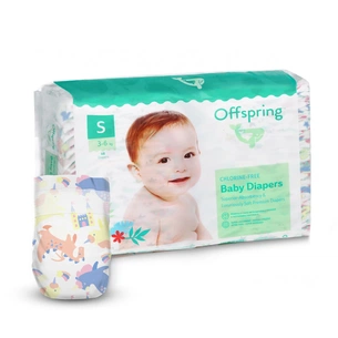 Підгузки Offspring FairyTale розмір S 3-6 кг 48 шт (DP-OI-FAT-S48P-FRT) зображення 1