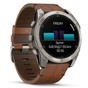 Смарт-годинник Garmin fenix 8 51mm,AMOLED,Sapphire, Bare Ti, Blk/Chsnt Lthr (010-02905-40) - уменьшенное изображение 3