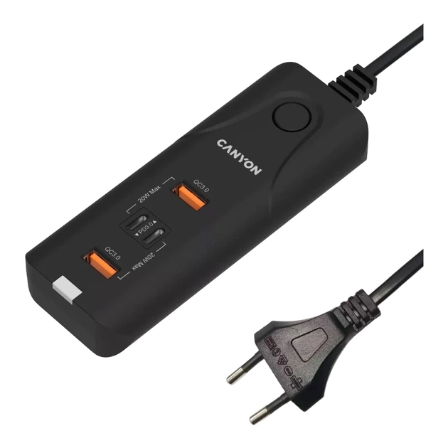 Зарядний пристрій Canyon H-10 Wall charger (CNE-CHA10B) - изображение 1