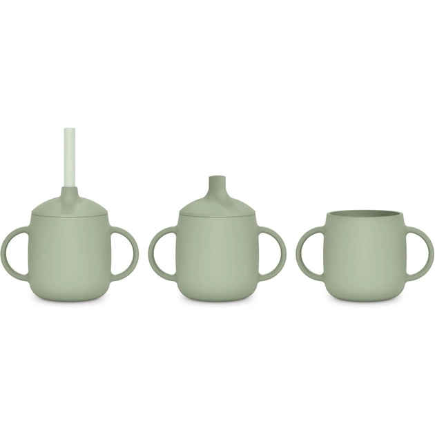 Поильник-непроливайка Suavinex Colour Essence силіконова 3 в 1 (з носиком та трубочкою), 270 мл, +6 м , зелена (402899) - изображение 2