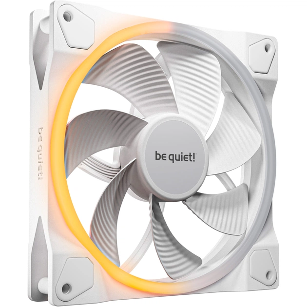 Кулер для корпуса Be quiet! Light Wings 140mm PWM Reverse білий (BL135) - изображение 1