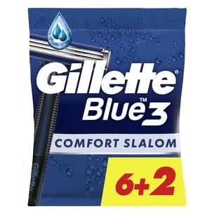 Бритва Gillette Blue 3 Comfort Slalom 8 шт. (8006540808764) изображение 1