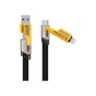 Дата кабель USB-C + USB-A to Lightning+USB-C 1.0m 65W X207 black WUW (6972573336524) - зменшене зображення 1