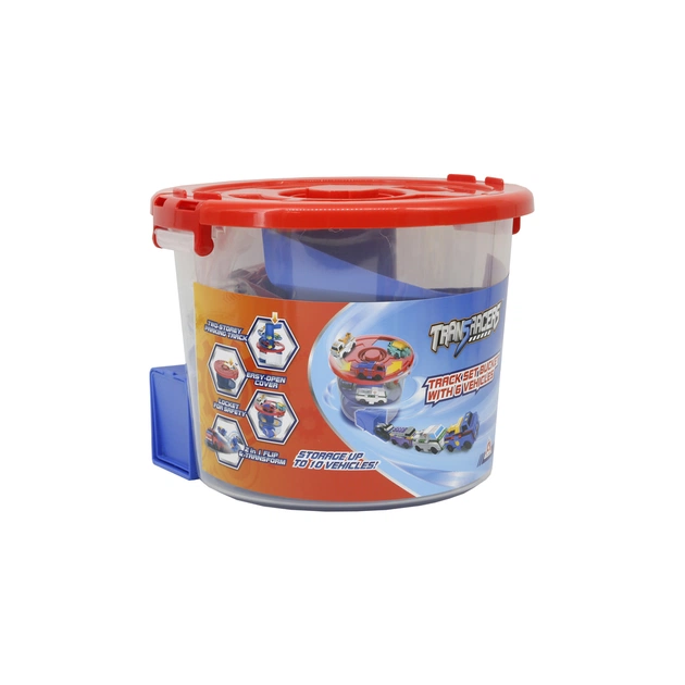 Машина TransRacers Автотрек-відро з машинками, 6 штук (6586372) - изображение 1