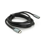 Дата кабель USB-C M/F 2.0m USB 3.2 Gen2 100W 10Gbps 4K60Hz black Voltronic (YT-TC-TC-EXB-2m) - зменшене зображення 1
