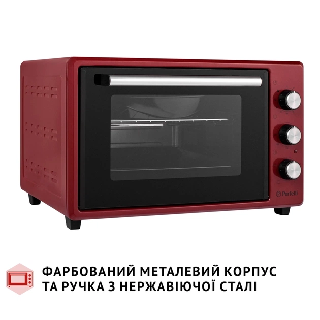 Електропіч Perfelli MIRAGE 37 RED - picture 4