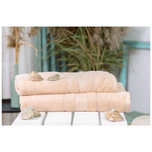 Рушник MirSon набір банний 5005 SoftNess Ivory 50x90, 70x140 (2200003182972) зображення 1