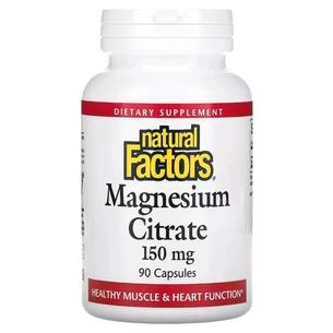 Вітамін Natural Factors Магній цитрат, 150 мг, Magnesium Citrate, 90 капсул (NFS-01652) зображення 1