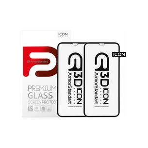 Скло захисне Armorstandart Icon 3D iPhone 11Pro Max/XS Max Black 2шт (ARM56214-GI3D-BK) зображення 1