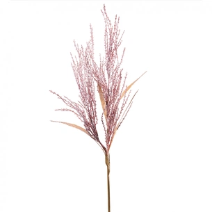 Декоративна гілка YES! Fun Пампасна трава Рожева Засніжена 84 см (974808) picture 1