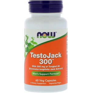 Трави Now Foods Репродуктивне Здоров'я Чоловіків ТестоДжек, TestoJack 300, 6 (NOW-02202) зображення 1