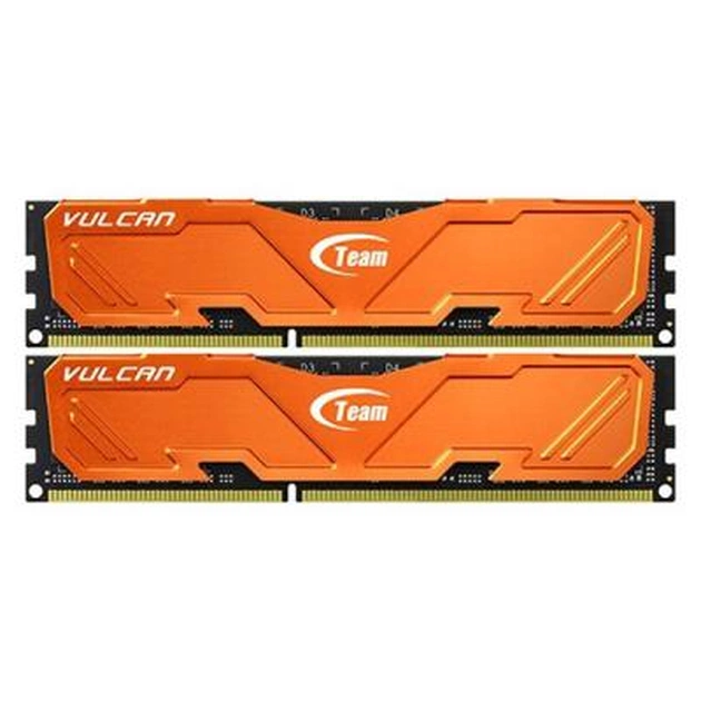 Модуль пам'яті для комп'ютера DDR3 8GB (2x4GB) 2400 MHz Vulcan ORANGE Team (TLAED38G2400HC11CDC01) - изображение 1