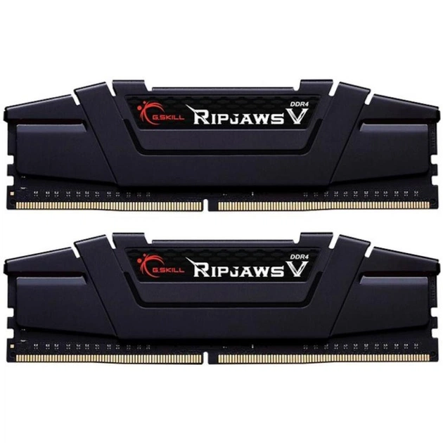 Модуль пам'яті для комп'ютера DDR4 16GB (2x8GB) 4000 MHz RipjawsV Black G.Skill (F4-4000C15D-16GVK) - зображення 1