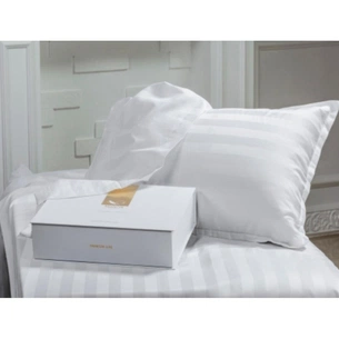 Постільна білизна MirSon Сатин Premium-страйп Royal Pearl 143х210 (2200000007254) зображення 1